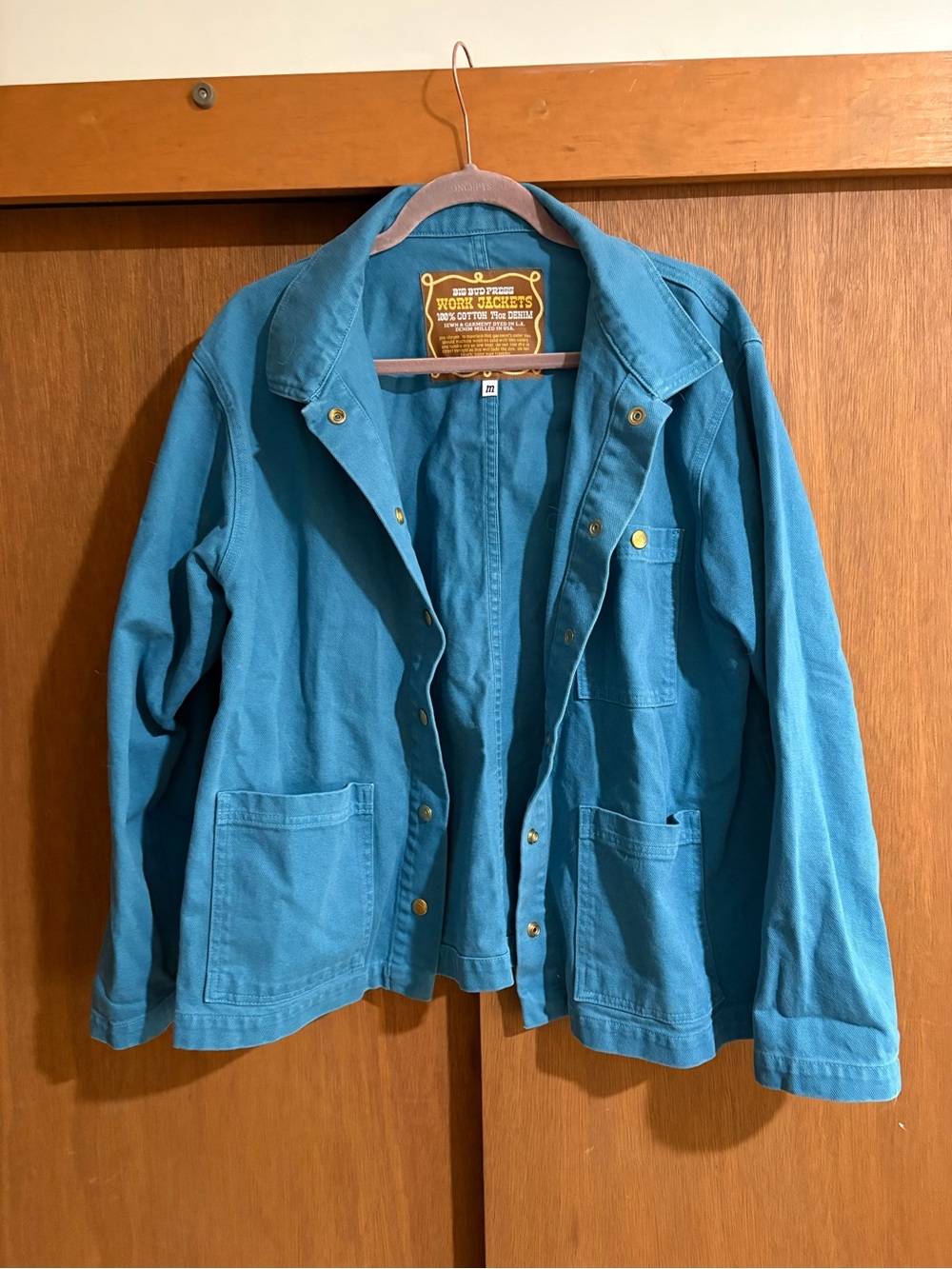 Big Bud Press Teal Blue Lightweight Chore Jacket